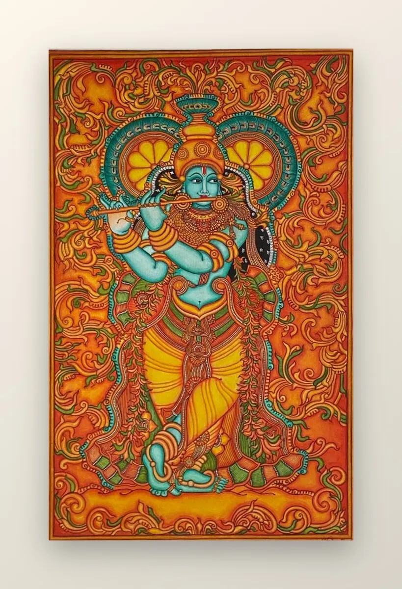 Murali Krishna. The divine form of Lord Krishna playing the flute.